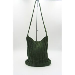 Carlo D’Santi Green Crocheted Crossbody Bag – Boho Chic & Lightweight